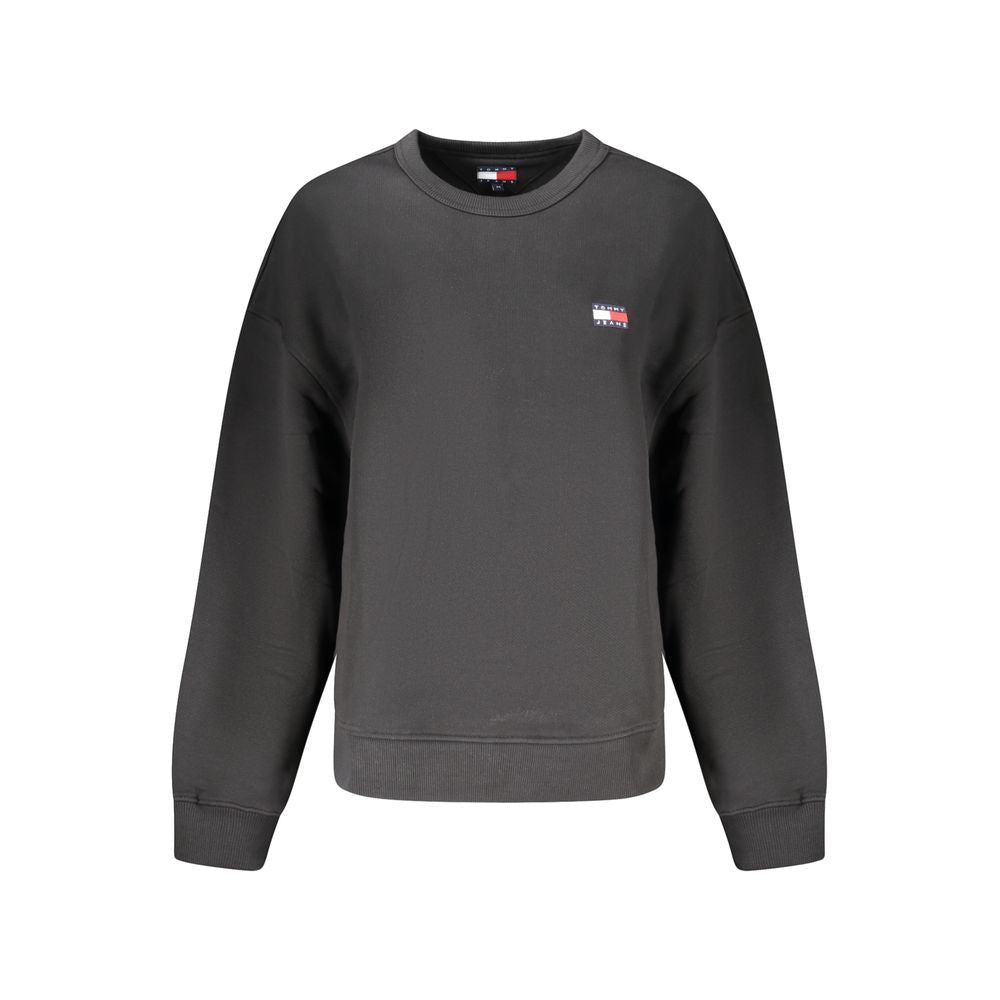 Tommy Hilfiger Black Cotton Women Sweatshirt - GET THE BRAND