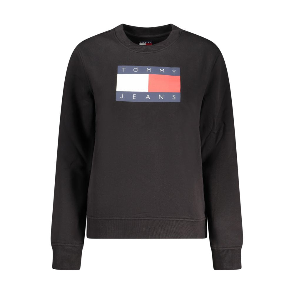 Tommy Hilfiger Black Cotton Women Sweatshirt - GET THE BRAND