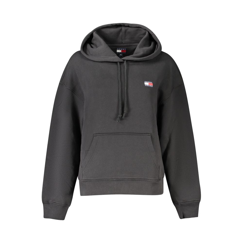 Tommy Hilfiger Black Cotton Women Sweatshirt - GET THE BRAND