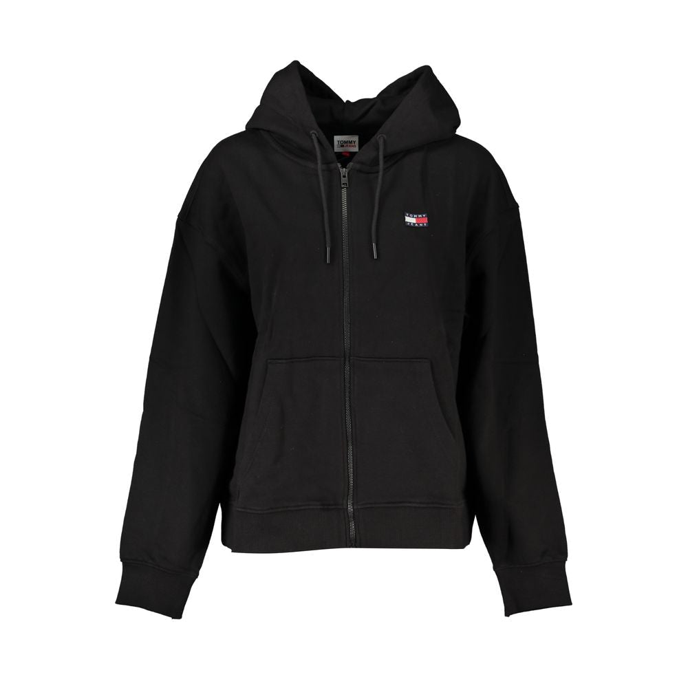 Tommy Hilfiger Black Cotton Women Sweatshirt - GET THE BRAND