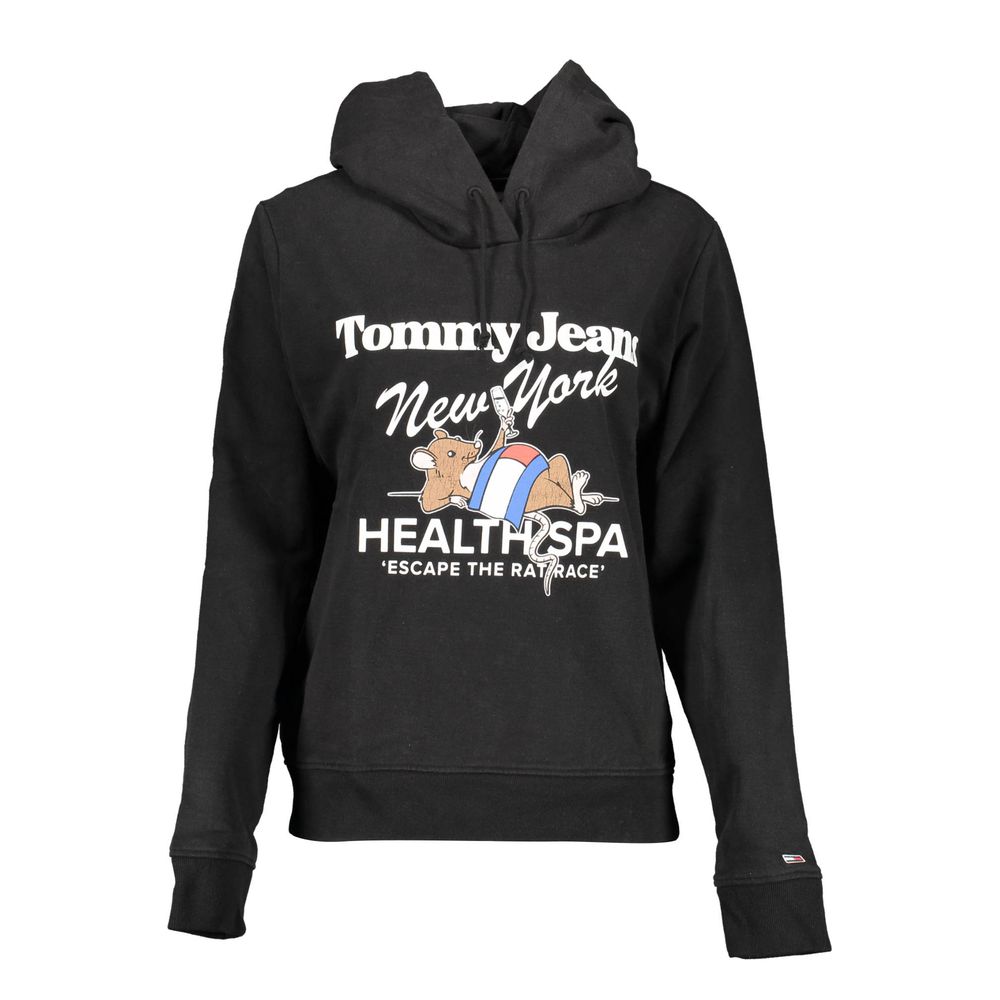 Tommy Hilfiger Black Cotton Women's Hoodie - GET THE BRAND