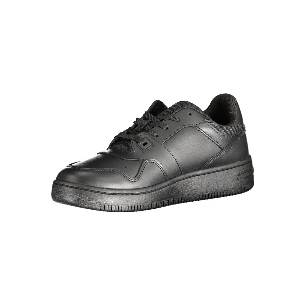 Tommy Hilfiger Black Leather Women Sneaker - GET THE BRAND