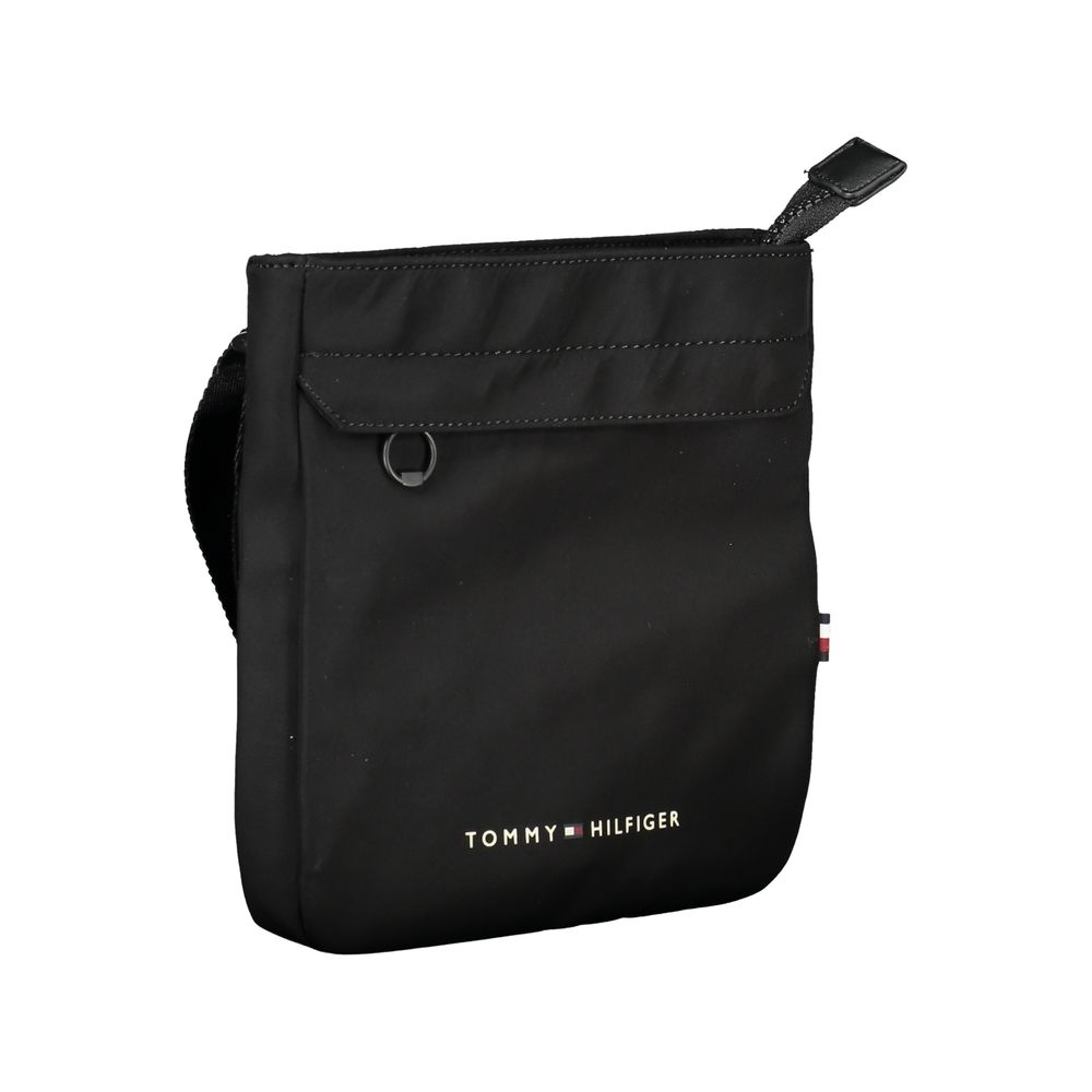 Tommy Hilfiger Black Polyester Men's Shoulder Bag - GET THE BRAND