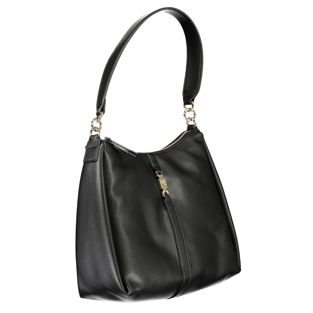 Tommy Hilfiger Black Polyester Women Shoulder Bag - GET THE BRAND