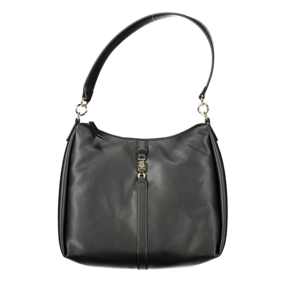 Tommy Hilfiger Black Polyester Women Shoulder Bag - GET THE BRAND