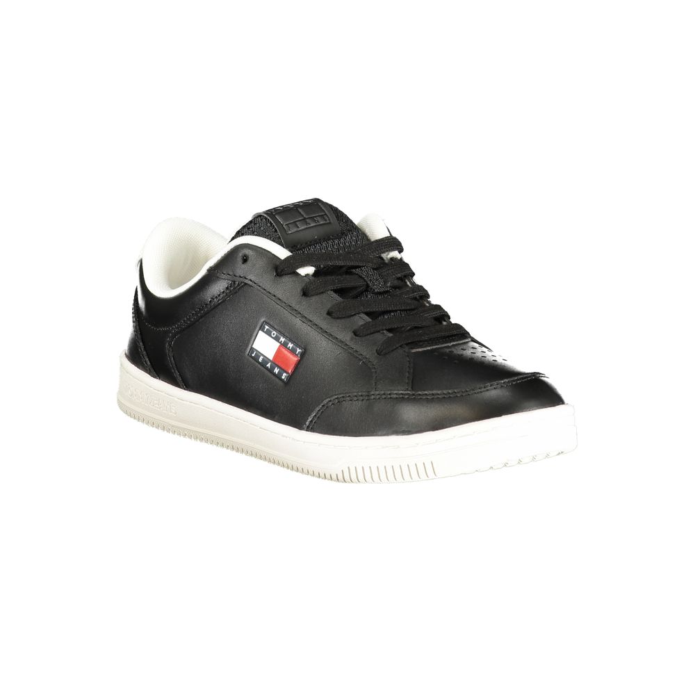 Tommy Hilfiger Black Polyurethane Men Sneaker - GET THE BRAND