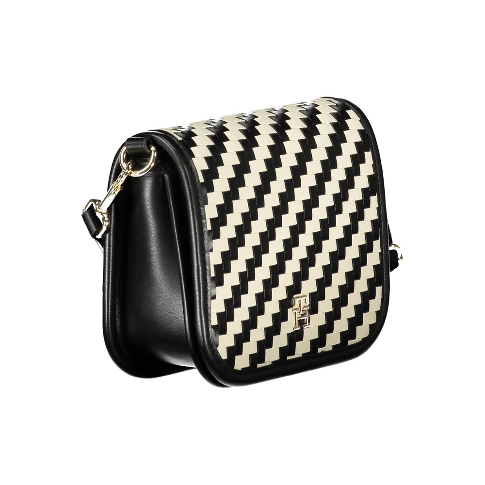 Tommy Hilfiger Black Polyurethane Women Handbag - GET THE BRAND
