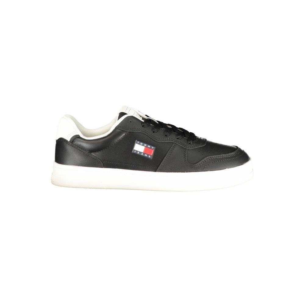 Tommy Hilfiger Black Polyurethane Women Sneaker - GET THE BRAND