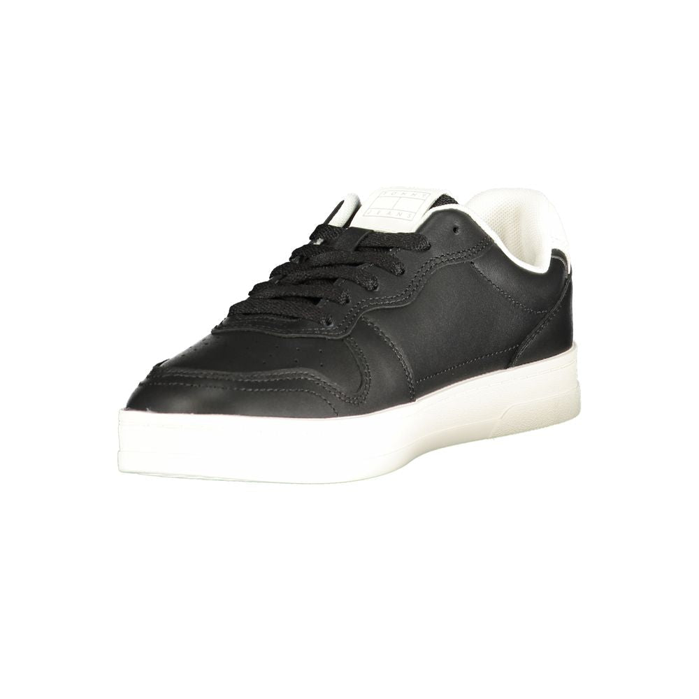 Tommy Hilfiger Black Polyurethane Women Sneaker - GET THE BRAND