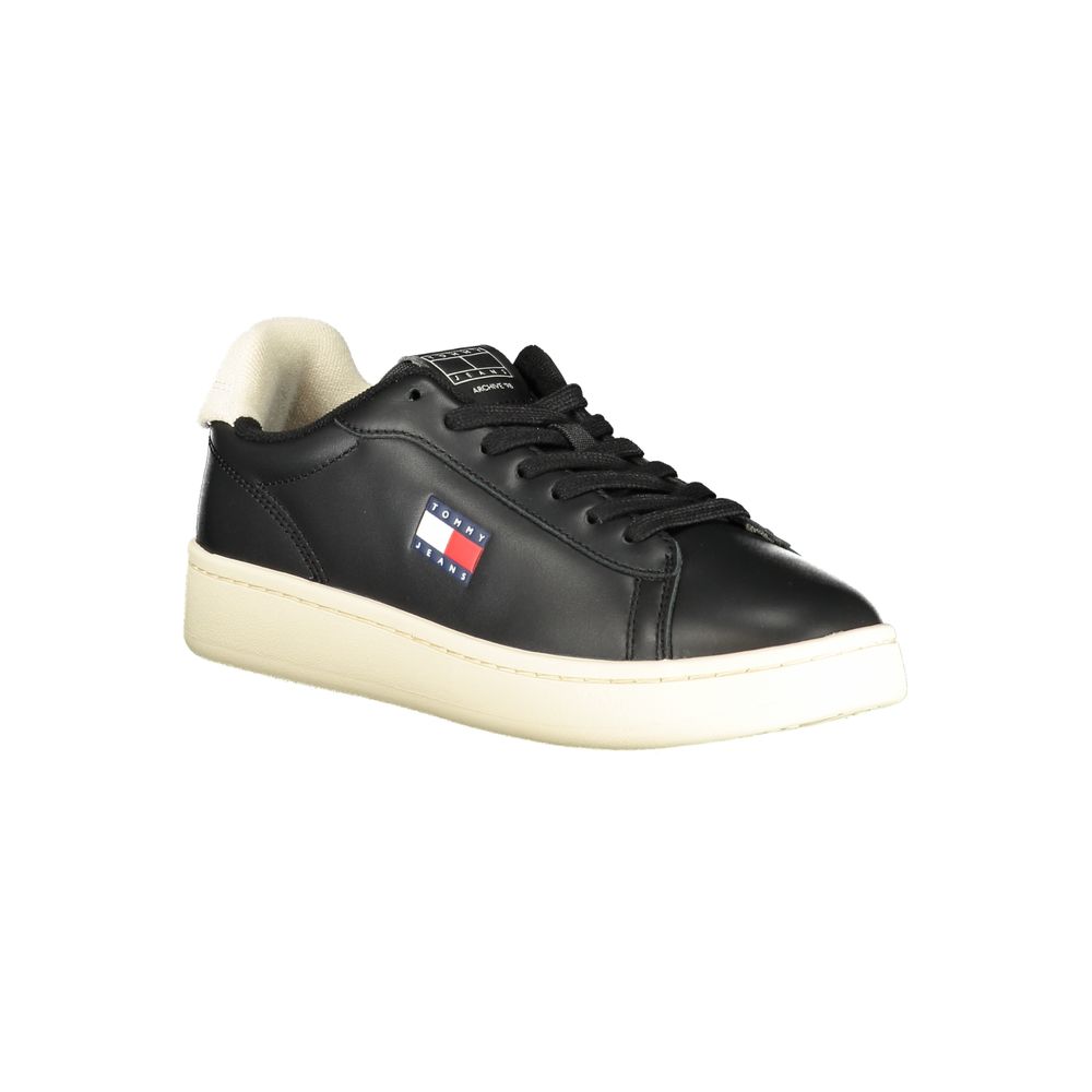 Tommy Hilfiger Black Polyurethane Women's Sneaker - GET THE BRAND