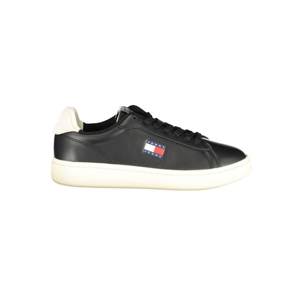 Tommy Hilfiger Black Polyurethane Women's Sneaker - GET THE BRAND