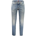 Tommy Hilfiger Blu Cotton Men's Slim Tapered Jean - GET THE BRAND