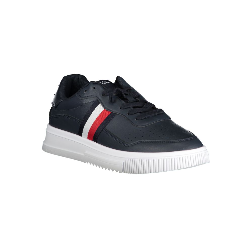 Tommy Hilfiger Blu Leather Men Sneaker - GET THE BRAND