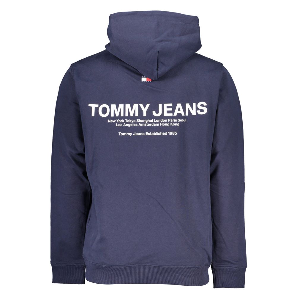 Tommy Hilfiger Blue Cotton Men Hoodie - GET THE BRAND