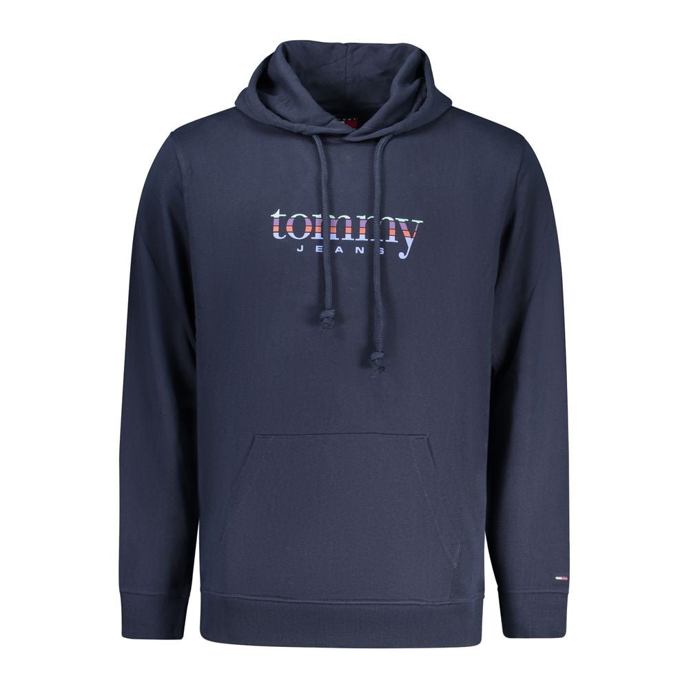 Tommy Hilfiger Blue Cotton Men Hoodie - GET THE BRAND
