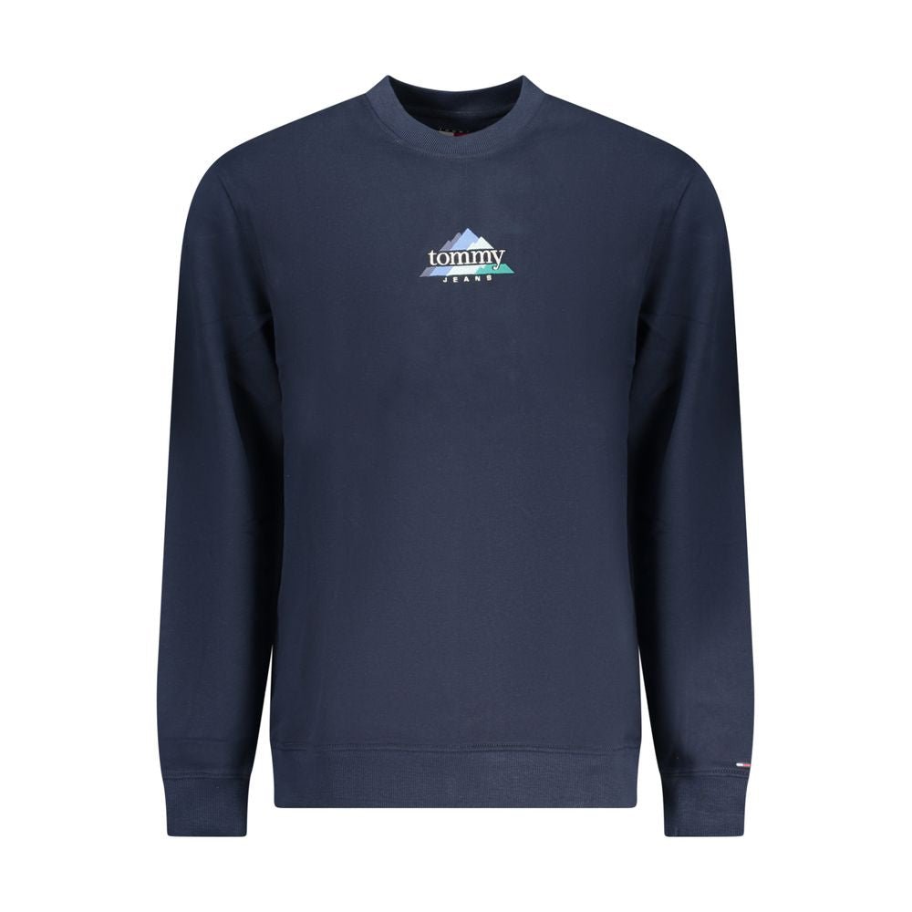 Tommy Hilfiger Blue Cotton Men Sweatshirt - GET THE BRAND