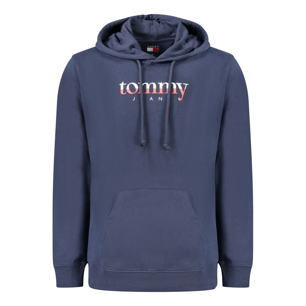 Tommy Hilfiger Blue Cotton Men's Hooded Sweatshirt - GET THE BRAND