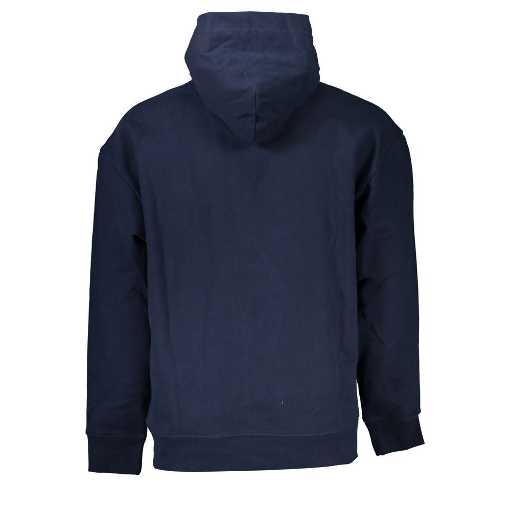 Tommy Hilfiger Blue Cotton Men's Hoodie - GET THE BRAND