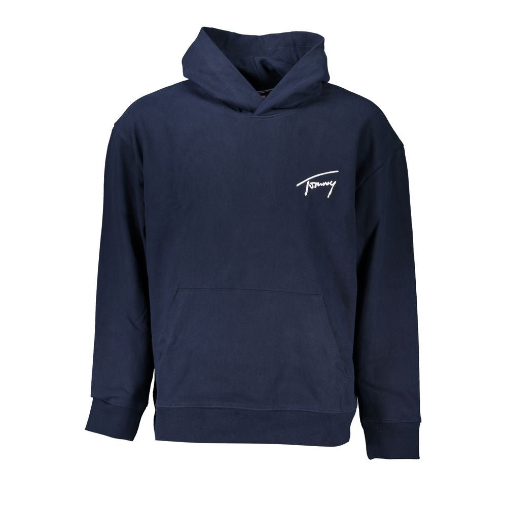 Tommy Hilfiger Blue Cotton Men's Hoodie - GET THE BRAND