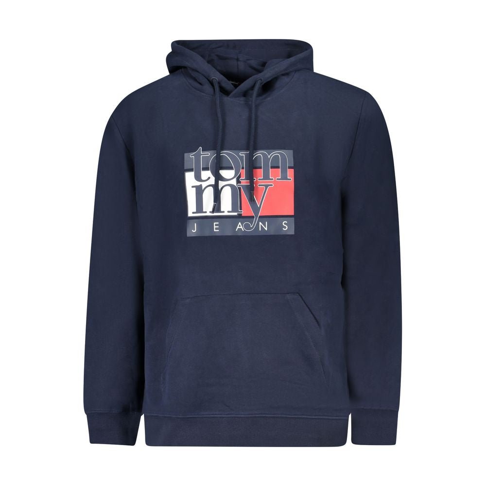 Tommy Hilfiger Blue Cotton Men's Hoodie - GET THE BRAND