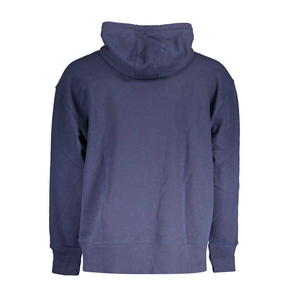 Tommy Hilfiger Blue Cotton Men's Hoodie Sweatshirt - GET THE BRAND