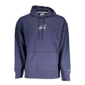 Tommy Hilfiger Blue Cotton Men's Hoodie Sweatshirt - GET THE BRAND
