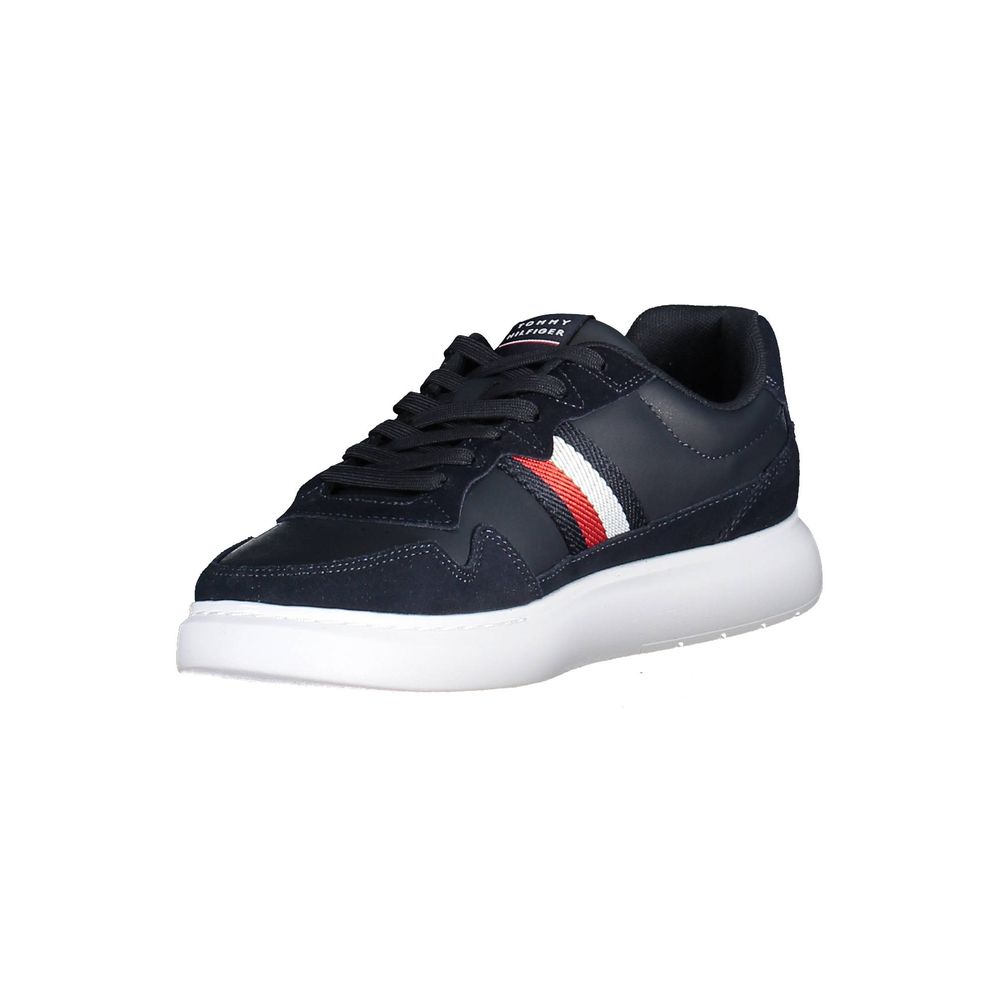 Tommy Hilfiger Blue Polyurethane Men Sneaker - GET THE BRAND