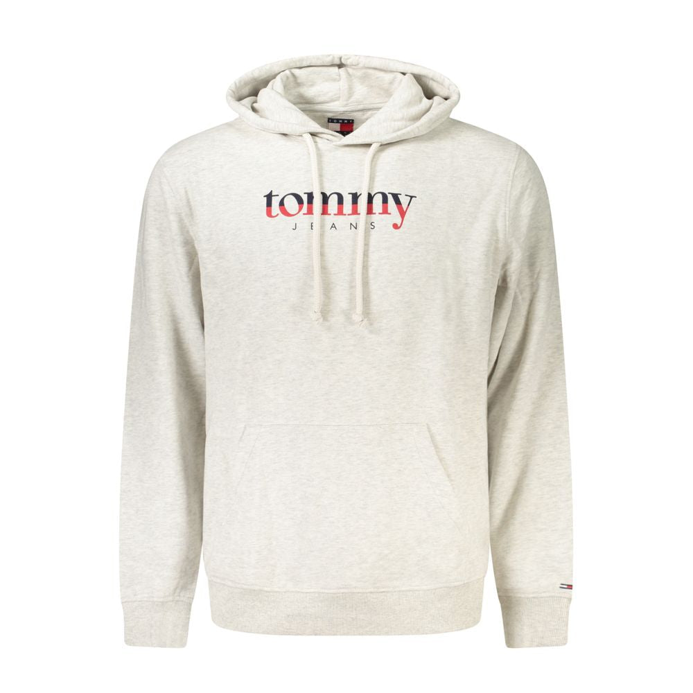 Tommy Hilfiger Gray Cotton Mens Hoodie - GET THE BRAND