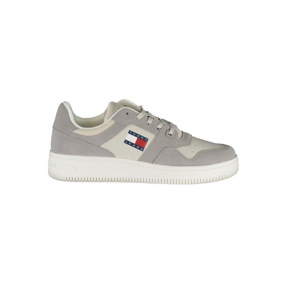 Tommy Hilfiger Grigio Pelle Men Sneaker - GET THE BRAND