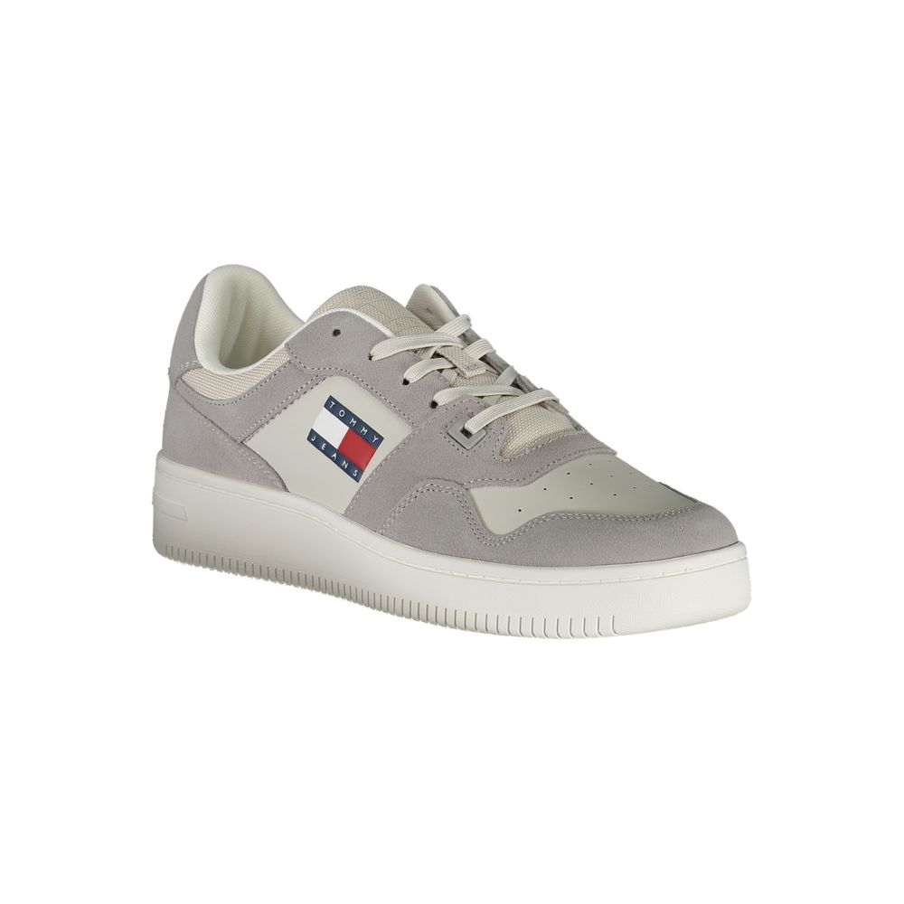 Tommy Hilfiger Grigio Pelle Men Sneaker - GET THE BRAND