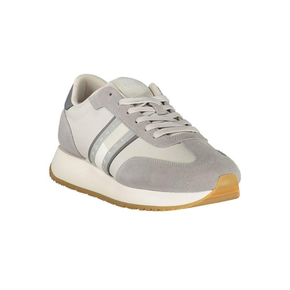 Tommy Hilfiger Grigio Polyurethane Men Sneaker - GET THE BRAND