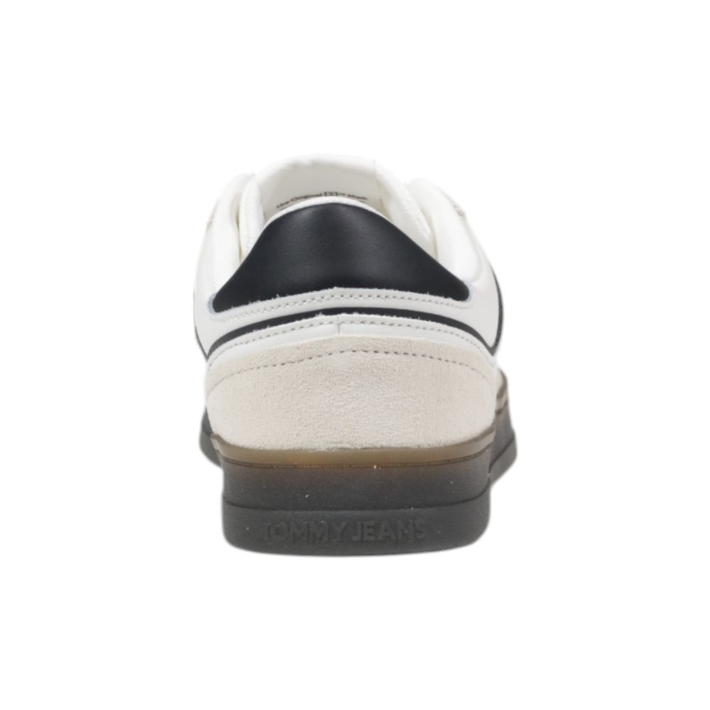 Tommy Hilfiger Jeans Black Leather Low Top Sneakers - GET THE BRAND