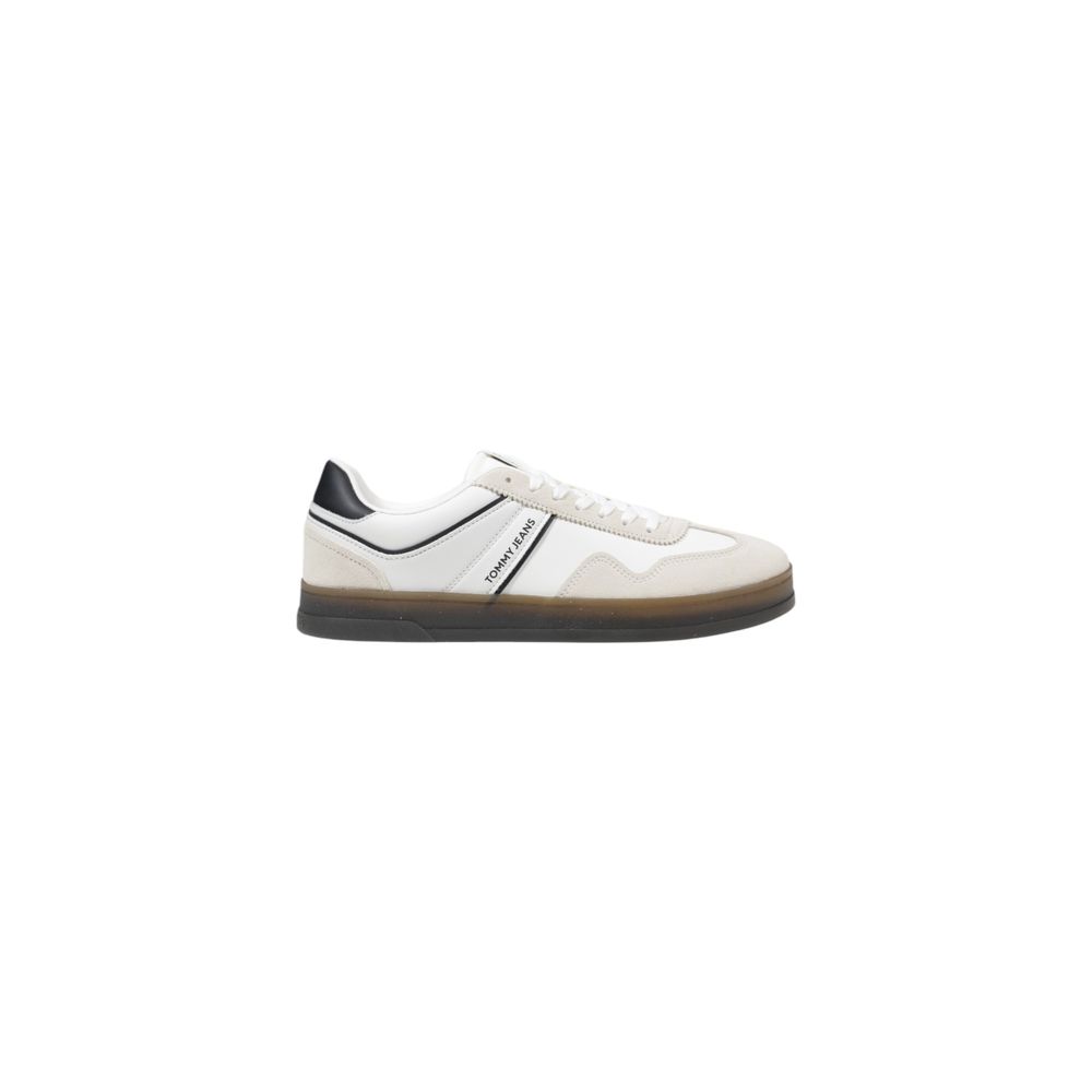 Tommy Hilfiger Jeans Black Leather Low Top Sneakers - GET THE BRAND