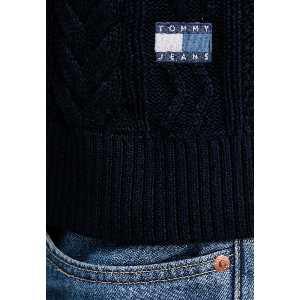 Tommy Hilfiger Jeans Blue Recycled Cotton Sweatshirt - GET THE BRAND