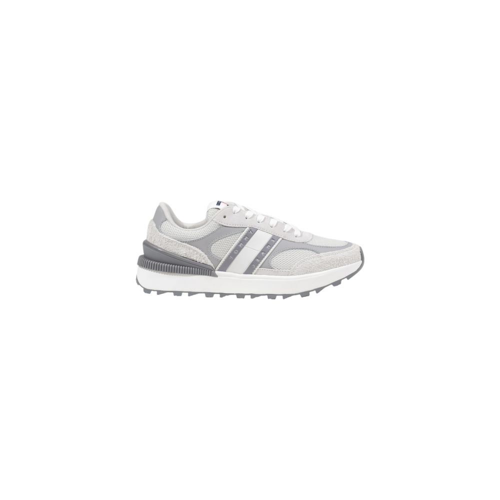 Tommy Hilfiger Jeans Gray Suede Leather Athletic Sneakers - GET THE BRAND