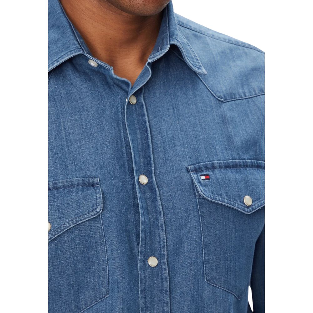 Tommy Hilfiger Light Blue Denim Shirt - GET THE BRAND