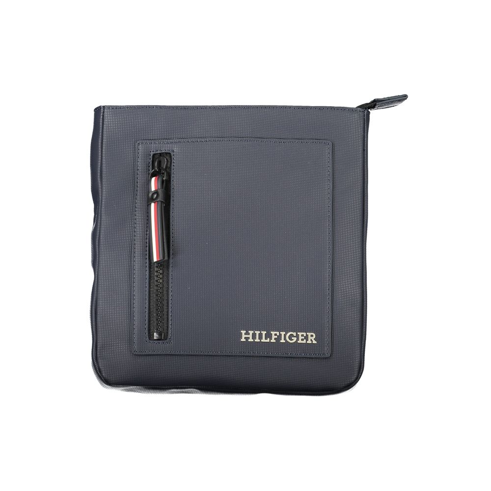 Tommy Hilfiger Navy Polyurethane Men's Shoulder Bag - GET THE BRAND