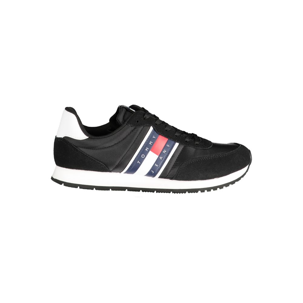 Tommy Hilfiger Nero Polyester Men Sneaker - GET THE BRAND