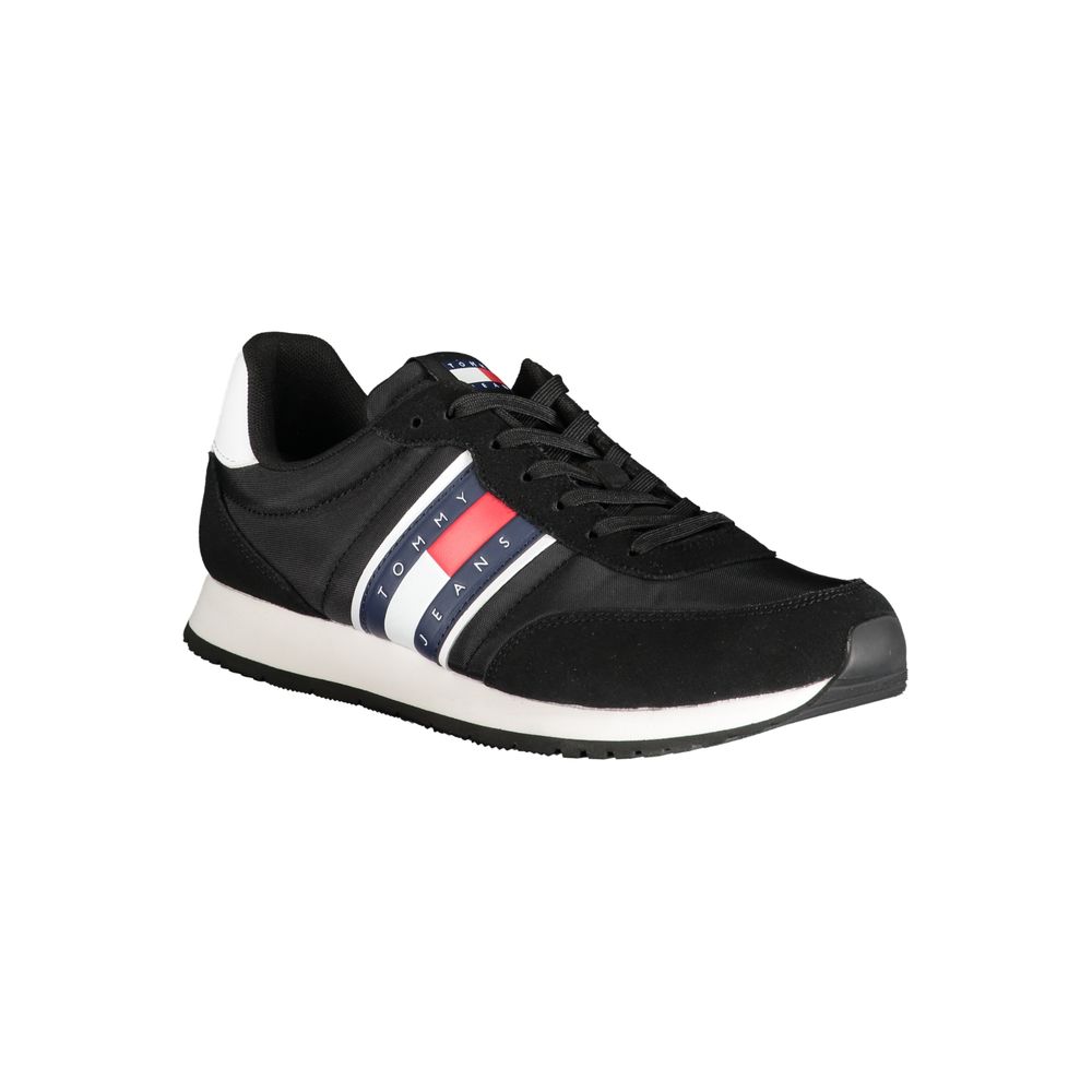 Tommy Hilfiger Nero Polyester Men Sneaker - GET THE BRAND