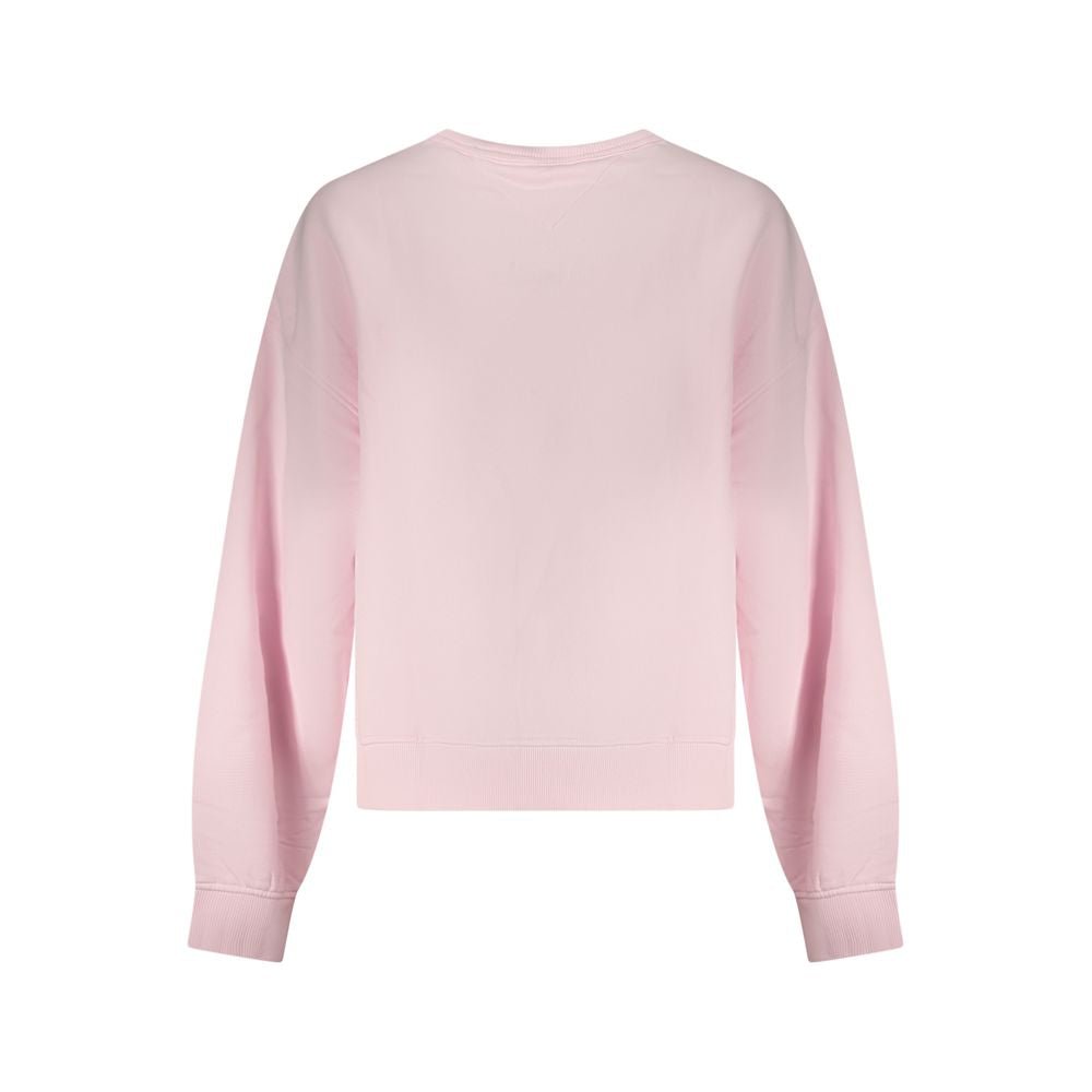 Tommy Hilfiger Pink Cotton Women Sweatshirt - GET THE BRAND