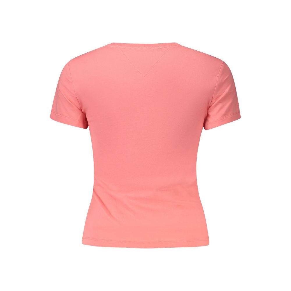 Tommy Hilfiger Pink Cotton Women's T-Shirt - GET THE BRAND