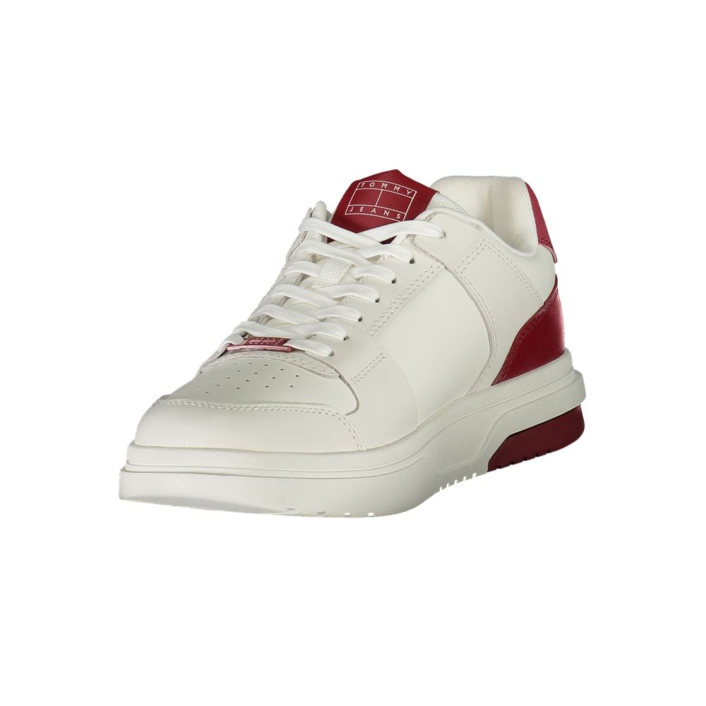 Tommy Hilfiger Red Polyurethane Men's Sneaker - GET THE BRAND
