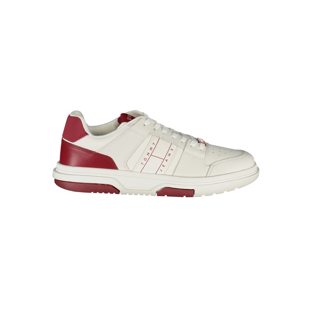 Tommy Hilfiger Red Polyurethane Men's Sneaker - GET THE BRAND