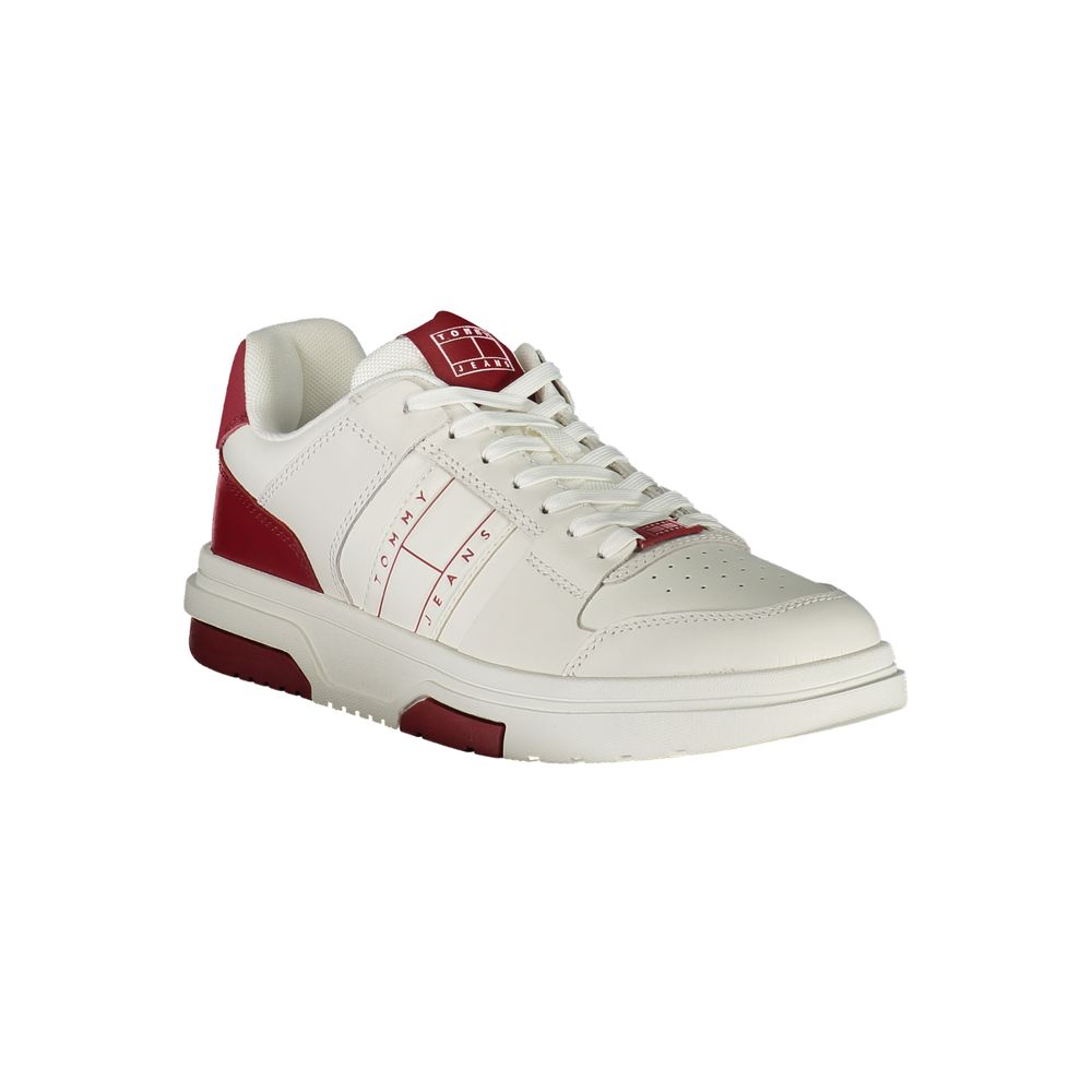 Tommy Hilfiger Red Polyurethane Men's Sneaker - GET THE BRAND