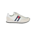 Tommy Hilfiger White Beige Polyester Men Sneaker - GET THE BRAND