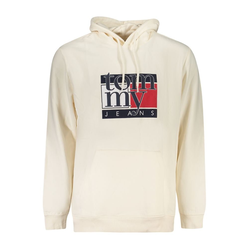 Tommy Hilfiger White Cotton Men's Hooded Sweatshirt - GET THE BRAND