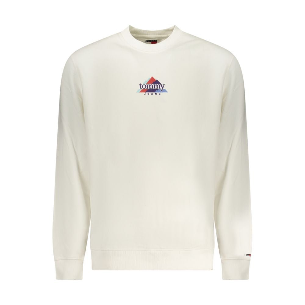 Tommy Hilfiger White Cotton Men's Sweatshirt - GET THE BRAND
