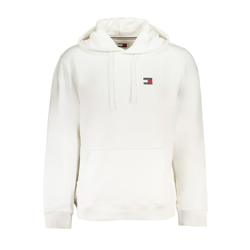 Tommy Hilfiger White Cotton Men's Sweatshirt Hoodie - GET THE BRAND