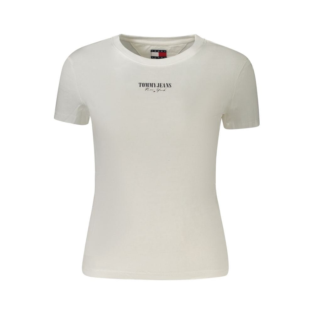 Tommy Hilfiger White Cotton Women T-Shirt - GET THE BRAND