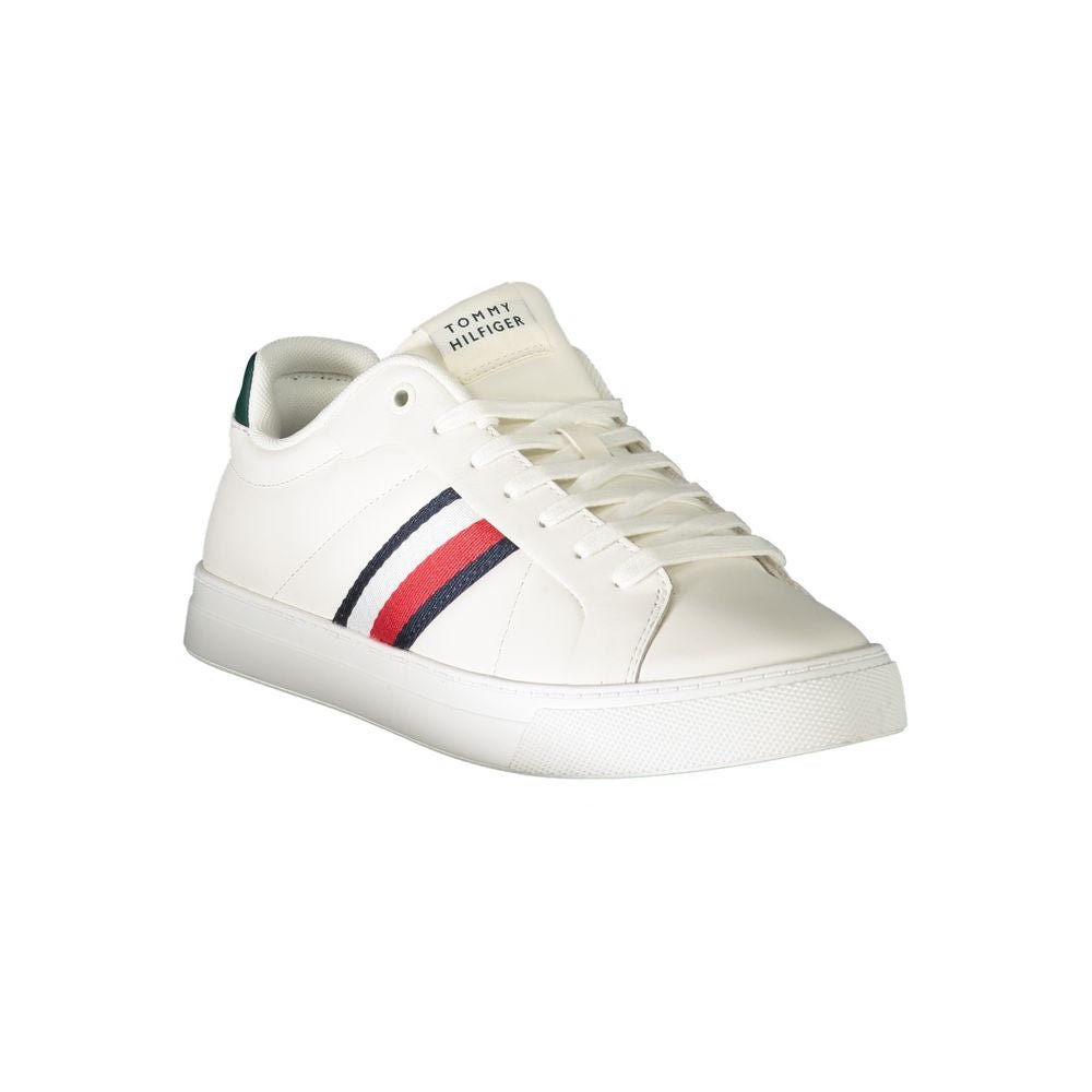 Tommy Hilfiger White Leather Men Sneaker - GET THE BRAND